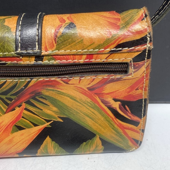 Patricia Nash Floral Leather Crossbody Purse - Picture 8 of 17